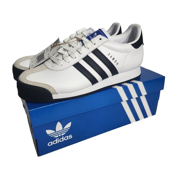 Adidas Samoa Men’s Size 9 Sneakers Cloud White 675033 NWB NIB Casual Classics - Picture 6 of 16